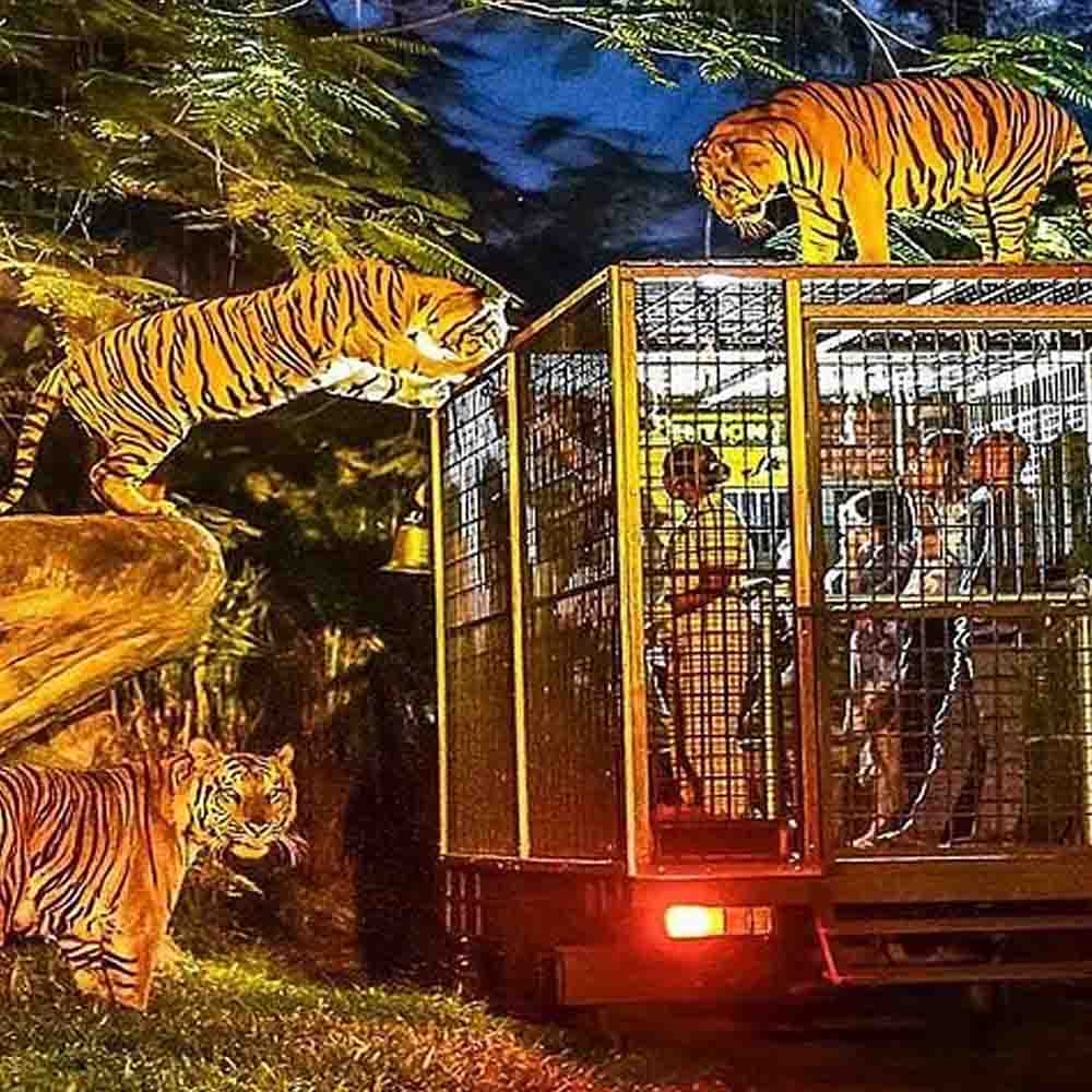 aktivitas seru di bali night safari di Bali Safari Park Gianyar